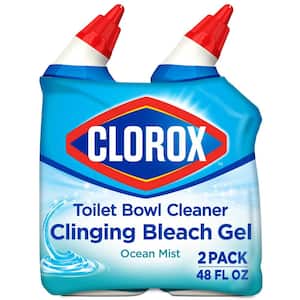 24 oz. Ocean Mist Toilet Bowl Cleaner Clinging Bleach Gel (1-Pack) (2-Count)