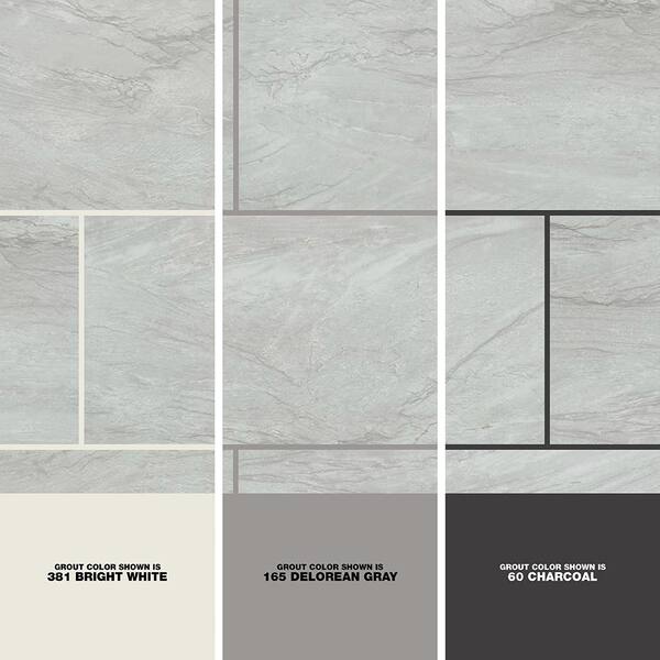 Matte Floor And Wall Porcelain Tile 16, What Color Grout For White And Gray Tile