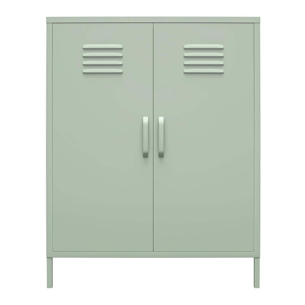 SystemBuild Bonanza Pale Green 2-Door Metal Locker Storage Cabinet