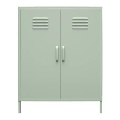 Bonanza Pale Green 2-Door Metal Locker Storage Cabinet