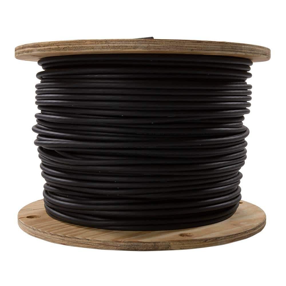 Southwire 1,000 ft. 2 Black Stranded AL USE-2 Cable 27282301 - The Home  Depot