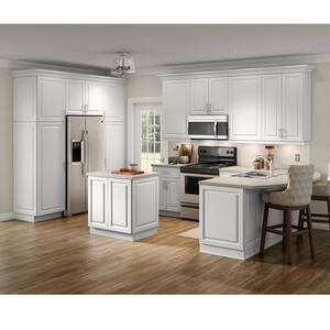 Benton Assembled 18x84x24 in. Pantry/Utility Cabinet with Adjustable Shelves in White