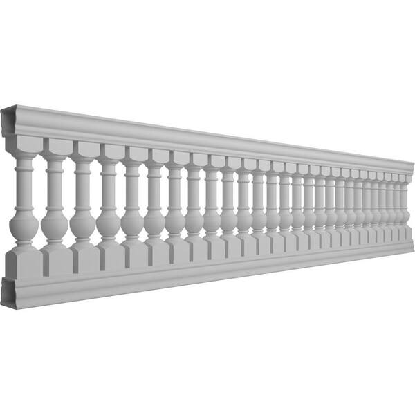 Ekena Millwork Fiberthane York Balustrade 168 in. L x 40 in. H Fiberglass Railing Kit
