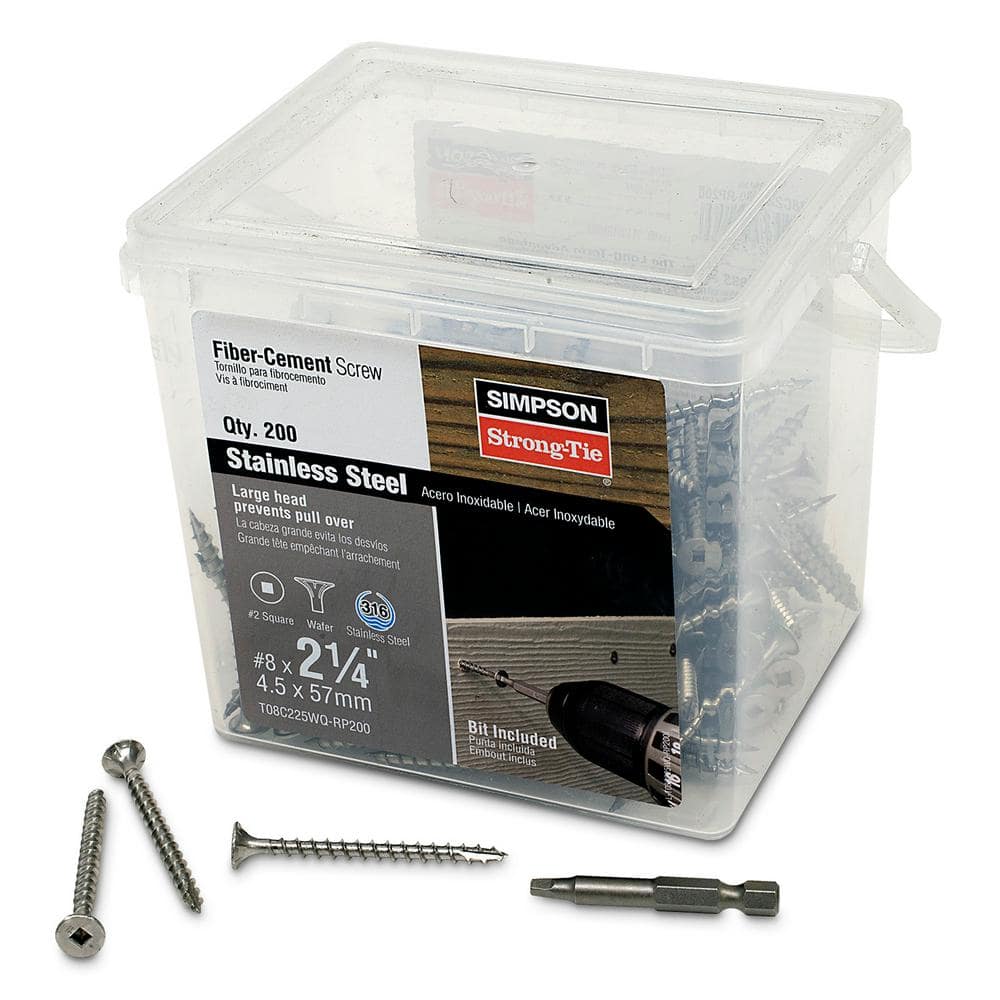 Simpson Strong-Tie #8 x 2-1/4 in. #2 Square, Wafer Head