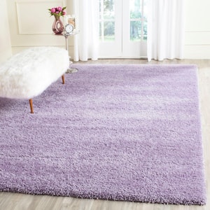 California Shag Lilac 7 ft. x 10 ft. Solid Area Rug