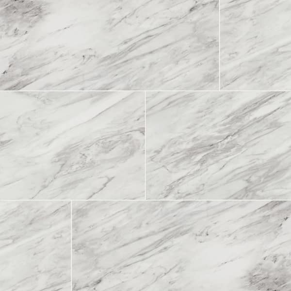 Daltile Fenbrook Regal White 6 in. x 6 in. Glazed Porcelain Tile Sample