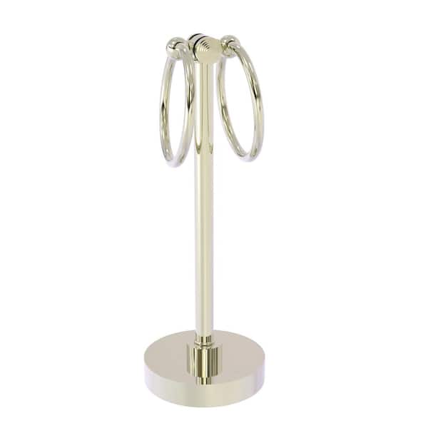 Allied Brass Southbeach Vanity Top Towel Ring Guest Towel Holder in  Polished Nickel SB-83-PNI The Home Depot