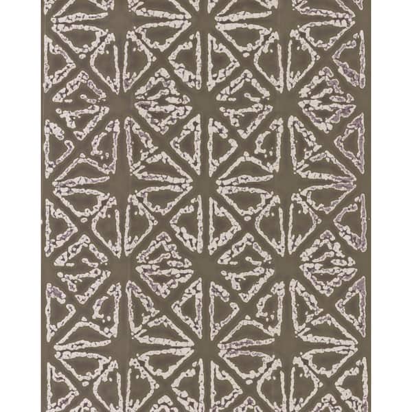 York Wallcoverings Ronald Redding Grey Empire Diamond Paper Unpasted Matte Wallpaper (27 in. x 3 ft.)