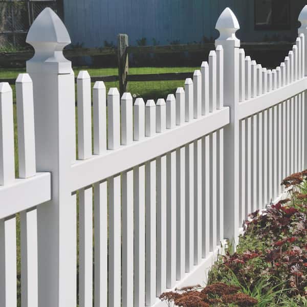 6 in. L x 6 in. W x 1/4 ft. H White Fence Post Guard for Wood or Vinyl