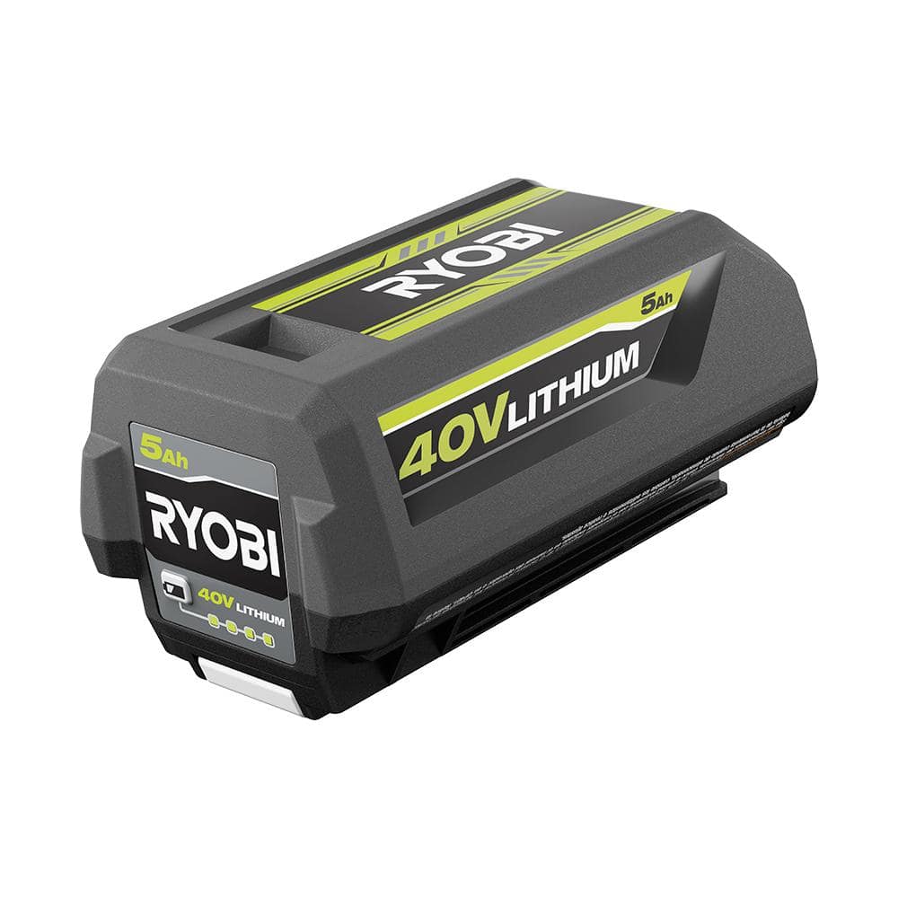 RYOBI 40V Lithium-Ion 5.0 Ah Battery OP4050A - The Home Depot