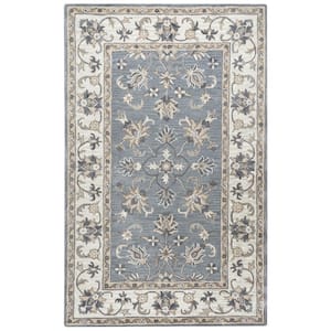 Liberty Multi-Colored 5 ft. x 8 ft. Medallion Wool Area Rug