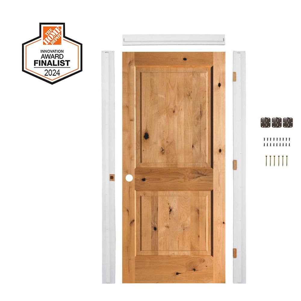 Doors Ffe Krosswood Doors Ready-to-Assemble 30 in. x 80 in. Knotty Alder 2-Panel ...