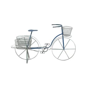 Farmhouse 28 in. x 50 in. Iron and Aluminum Bicycle Planter
