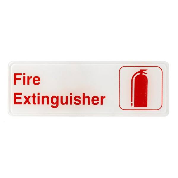 Alpine Industries 9 in. x 3 in. Fire Extinguisher Sign