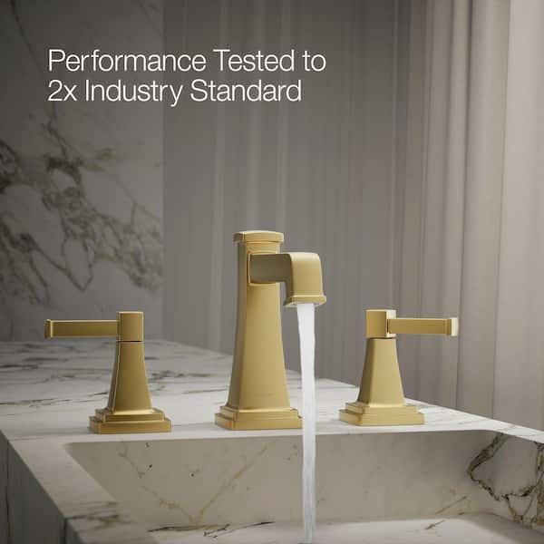 KOHLER Riff 8 in. Widespread Double Handle Bathroom Faucet in