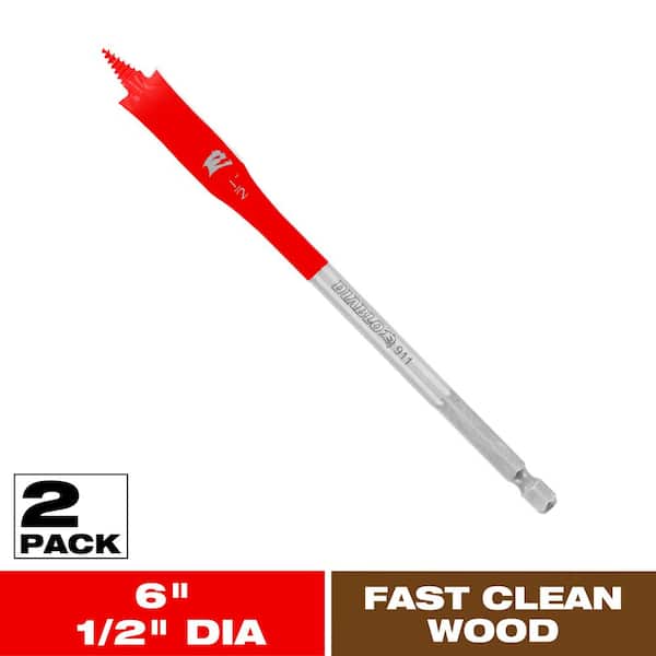 DIABLO 1/2 in. x 6 in. SPEEDemon High Speed Steel Spade Bit (2-Piece)