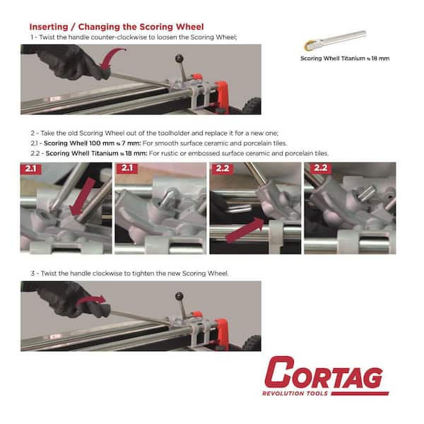 Cortag | Mega 125 49 inch Manual Tile Cutter, Grey - Floor & Decor