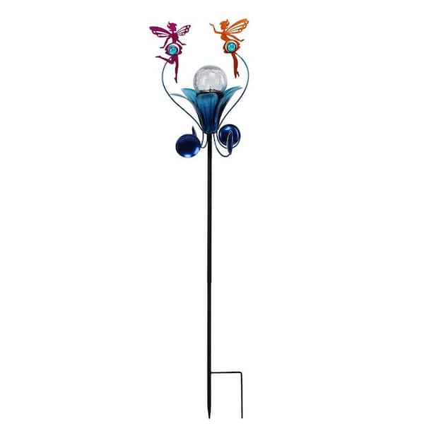 U-Vathing Solar Garden Stake Lights – Decorative Metal Peacock Design, LED Path Lights For Patio, Lawn, Yard, Yellow Glow