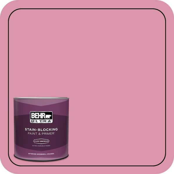 BEHR ULTRA 1 qt. #110B-4 Foxy Pink Extra Durable Eggshell Enamel Interior Paint & Primer