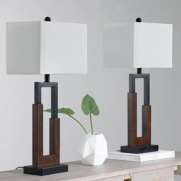 Aston black deals modern table lamp