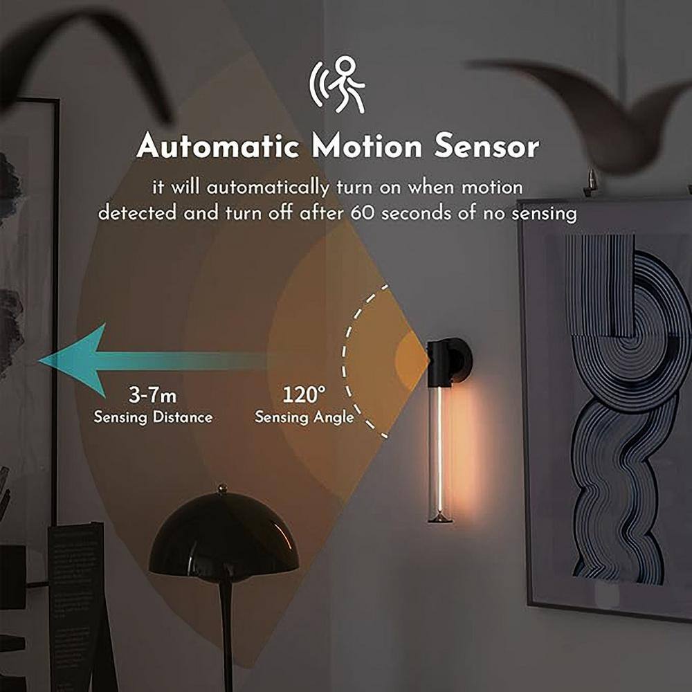 Gray Cylinder Battery Operated Dimmable LED Wall Sconce
