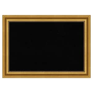 Parlor Gold Framed Black Corkboard 42 in. x 30 in. Bulletine Board Memo Board