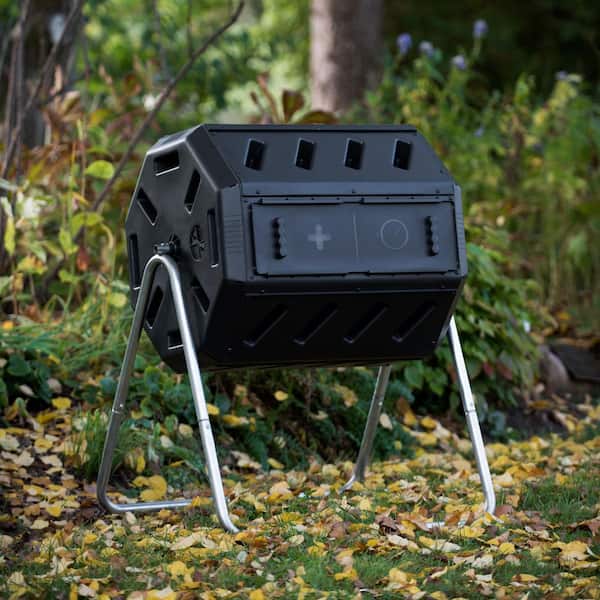 FCMP Outdoor - Tumbling Composter with Two Chambers for Efficient Batch Composting