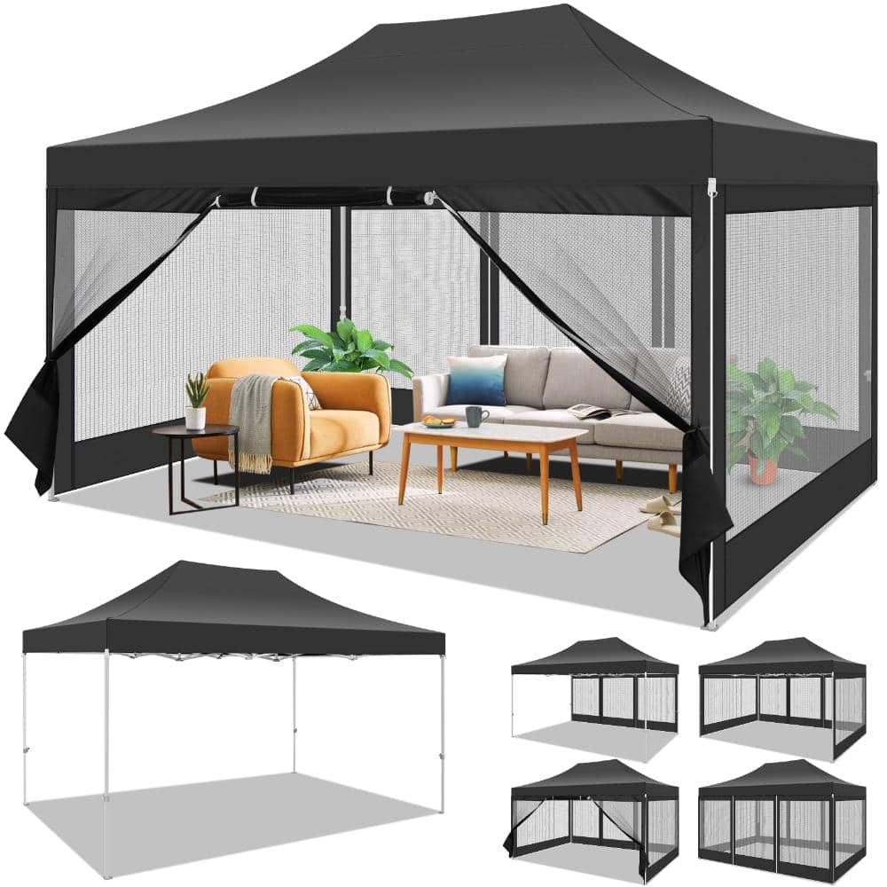 COBIZI 15 Ft. W x 10 Ft.DHeavy Duty Canopy Tent, Pop up Gazebo