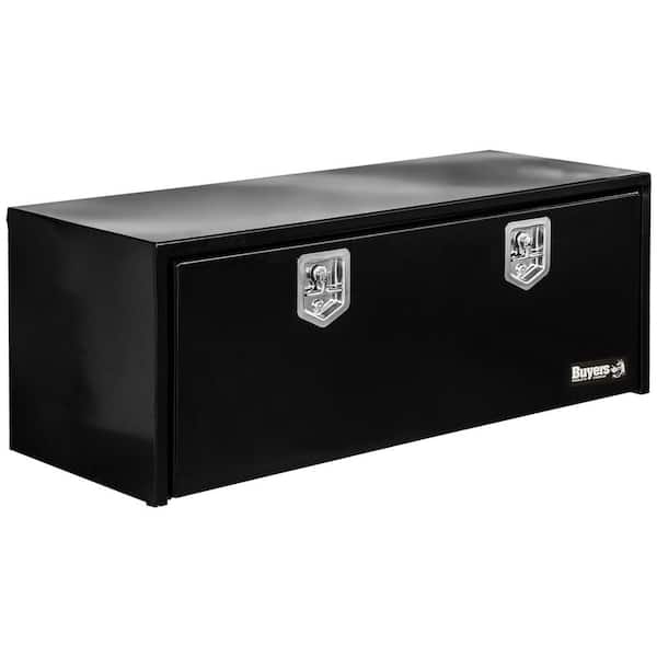 Photo 1 of **SEE NOTES**Buyers Products 1702315 Black Steel Underbody Truck Box With Lockable T-Handle Latch, 18 x 18 x 60 Inch, Made In The USA, Contractor Tool Box, Tool Chest For Storage & Organization, Durable Job Box
