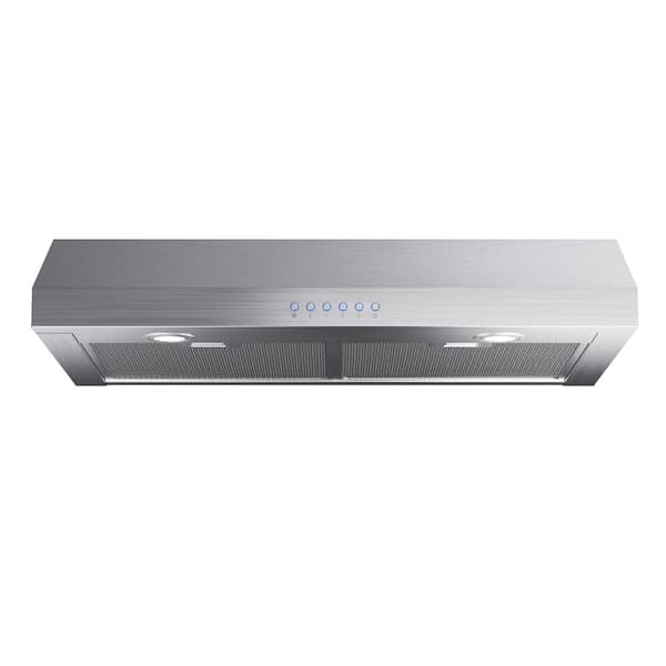 30 in. 600 CFM Ducted Under Cabinet Range Hood in Stainless Steel with 3-Way Venting and Long Term Warranty