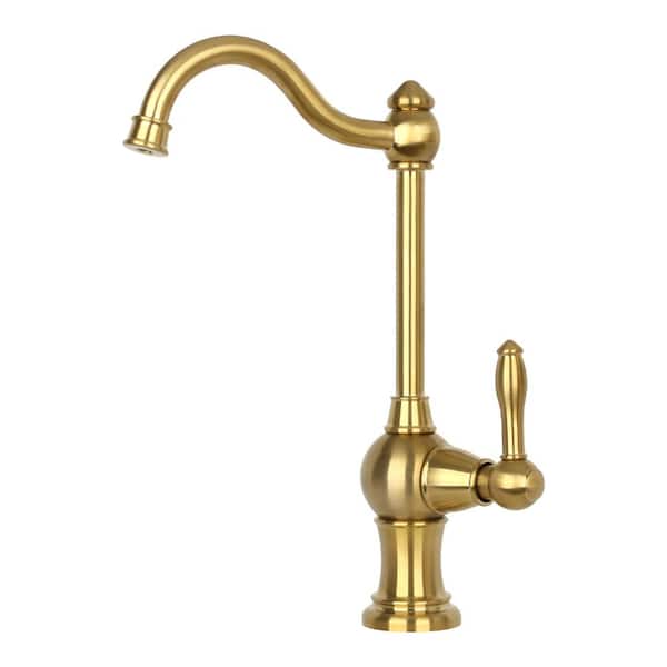 Akicon 1-Handle Brushed Gold Drinking Fountain Water Faucet
