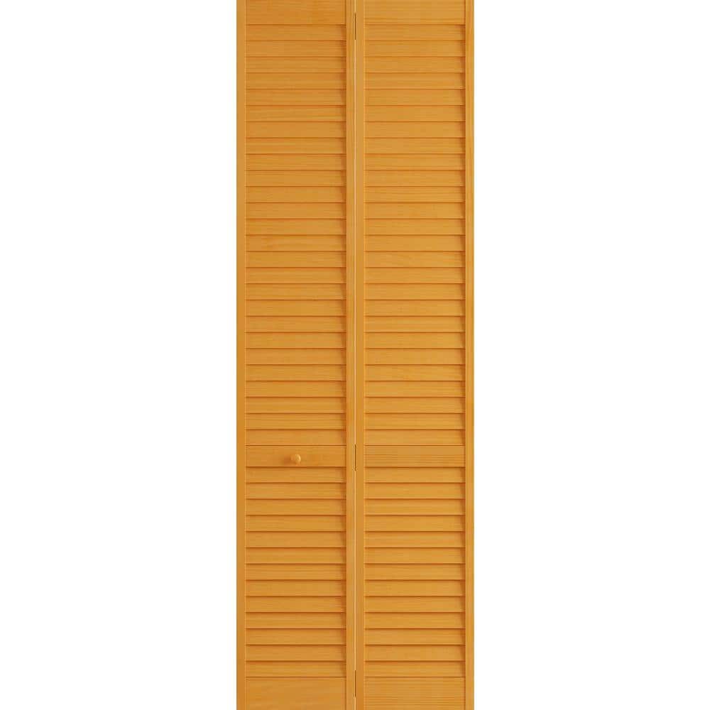 Veranda 30 in. x 96 in. Louver Pine Golden Oak Plantation Interior