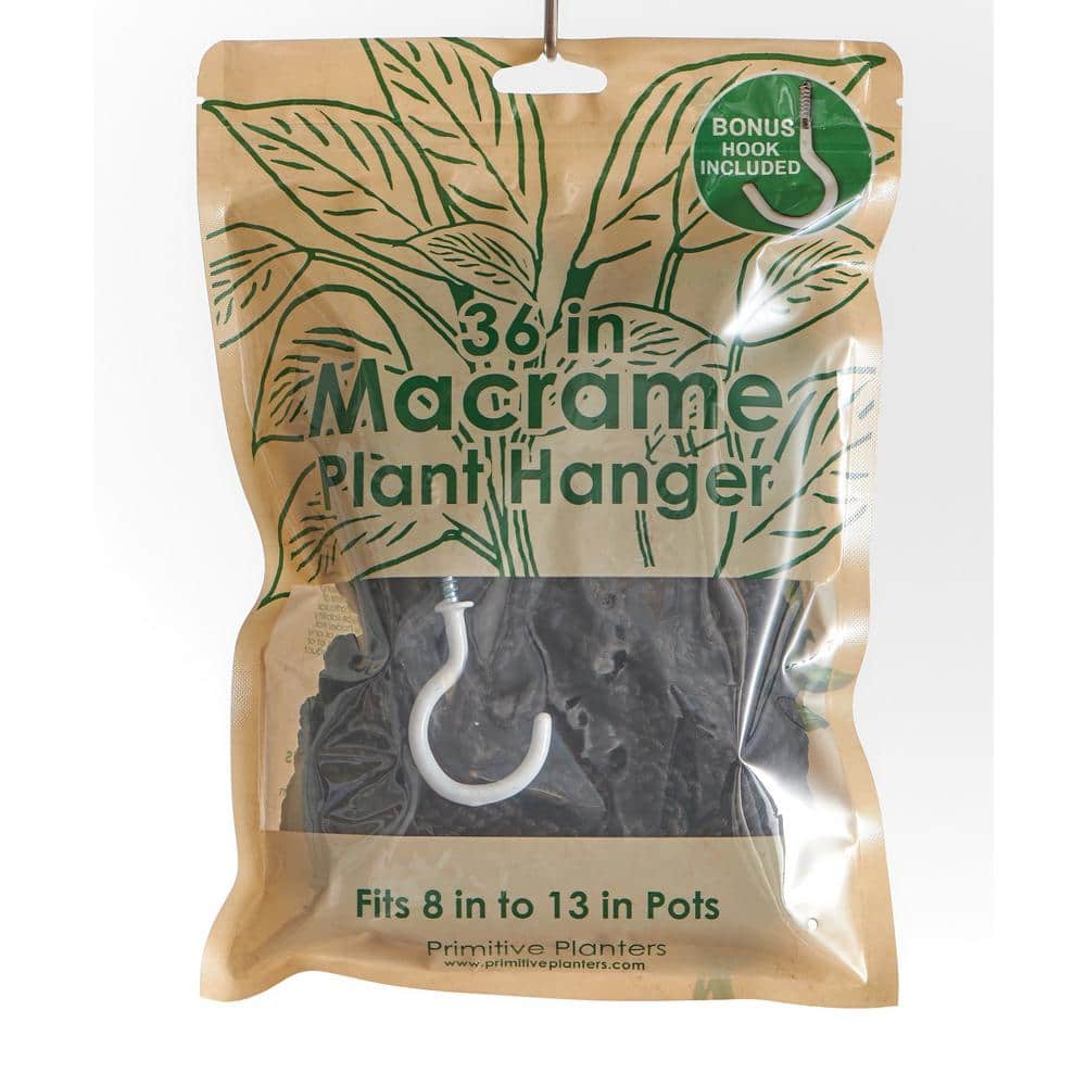 36 in. Black Polypropylene Macrame in Bag with Bonus Hook price history on PriceWatchPro