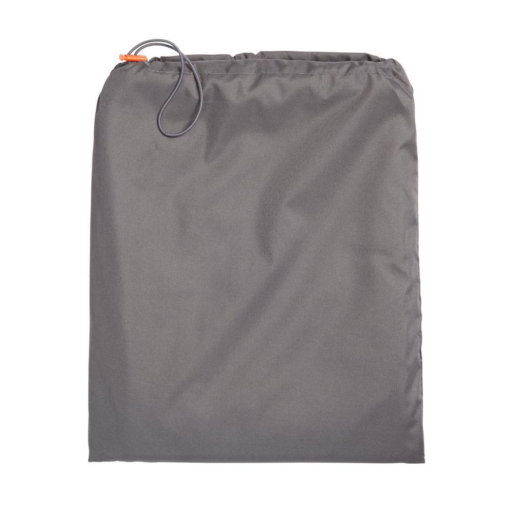 Gray and Beige Weather-Resistant Patio Chair Covers, 27" x 34" x 31", 2-Pack