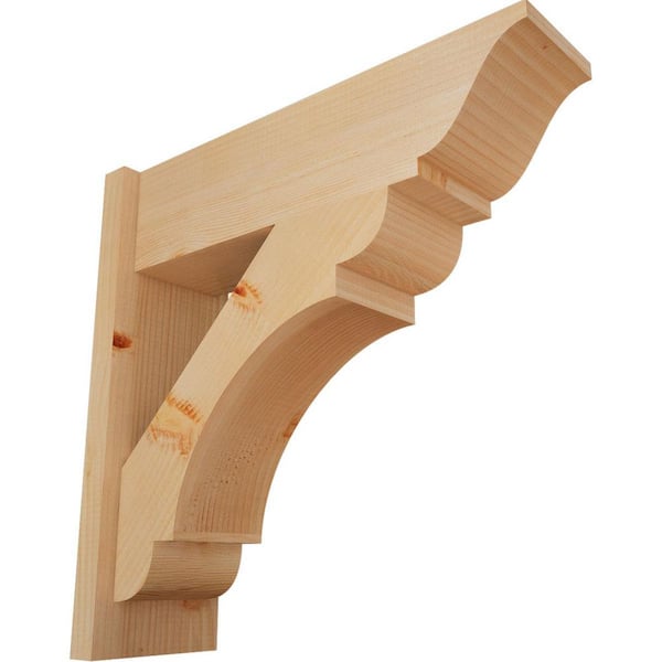 Ekena Millwork 8 in. x 24 in. x 24 in. Olympic Traditional Smooth Douglas Fir Outlooker