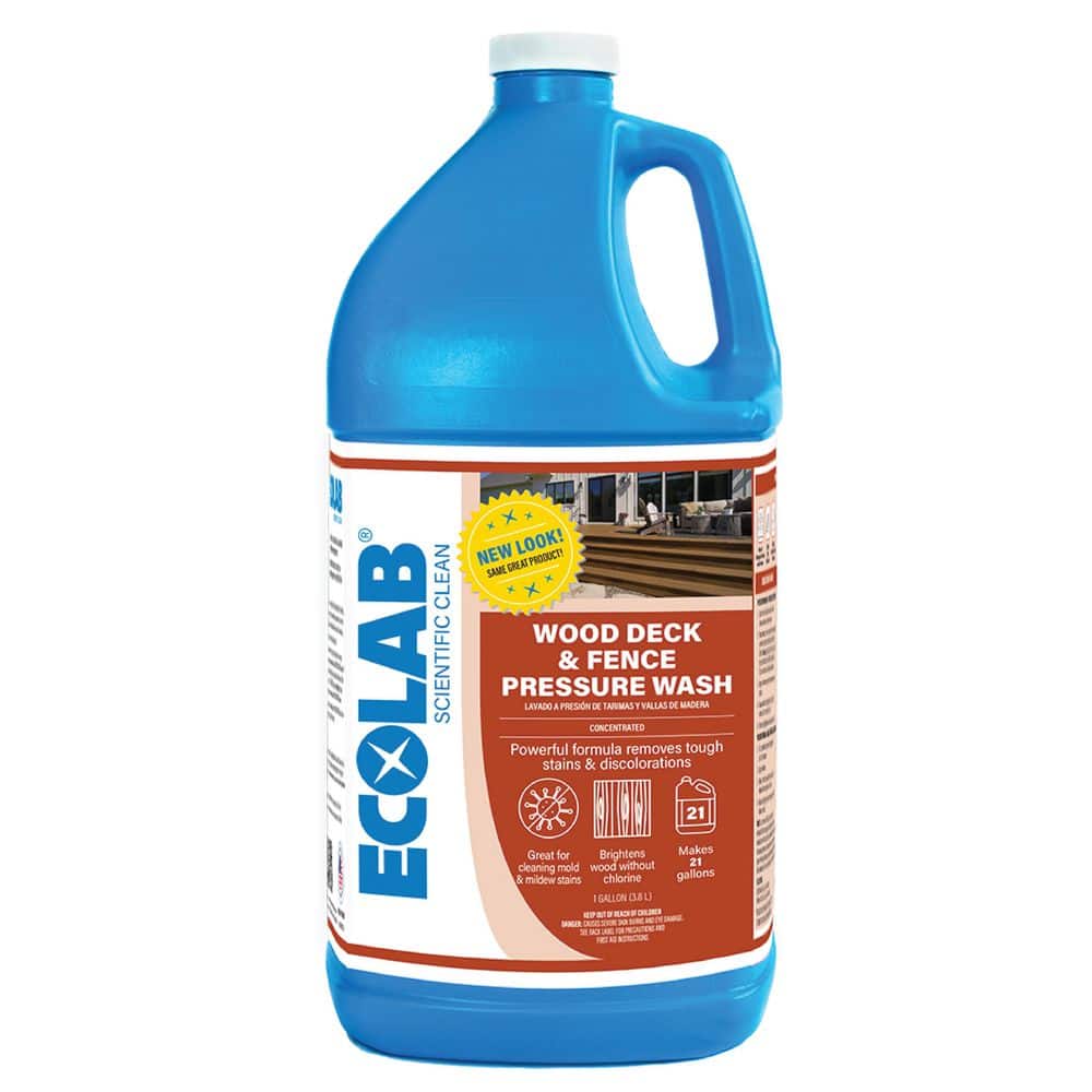 ECOLAB 1 Gal. Wood Deck and Fence Pressure Wash Concentrate