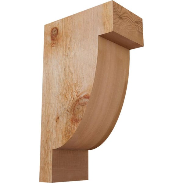 Ekena Millwork 6 in. x 10 in. x 18 in. Western Red Cedar Alpine Rough Sawn Corbel