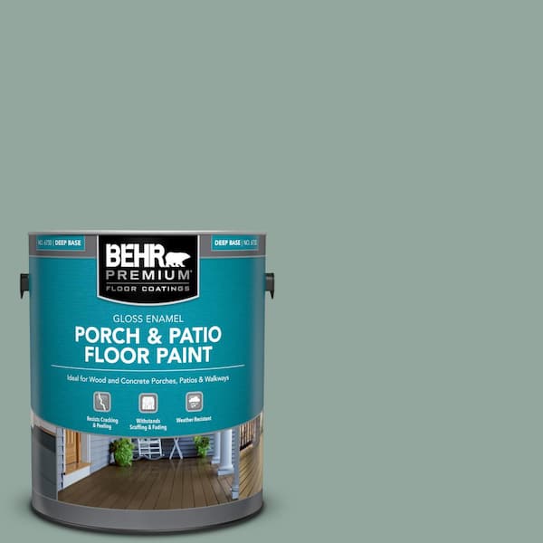 BEHR PREMIUM 1 gal. #PPU12-05 Lotus Leaf Gloss Enamel Interior/Exterior Porch and Patio Floor Paint