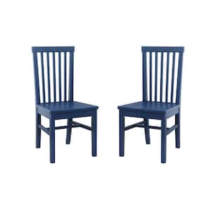 Terryn Navy Blue Side Chair (Set of 2)