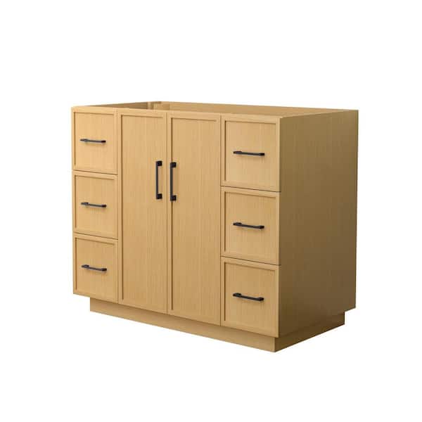 Elan TK 41 in. Bath Vanity Cabinet without Top in Light Oak Assembled