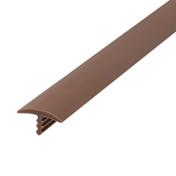 Outwater 5/8 in. Tan Flexible Polyethylene Center Barb Hobbyist Pack Bumper Tee Moulding Edging 25 ft. long Coil