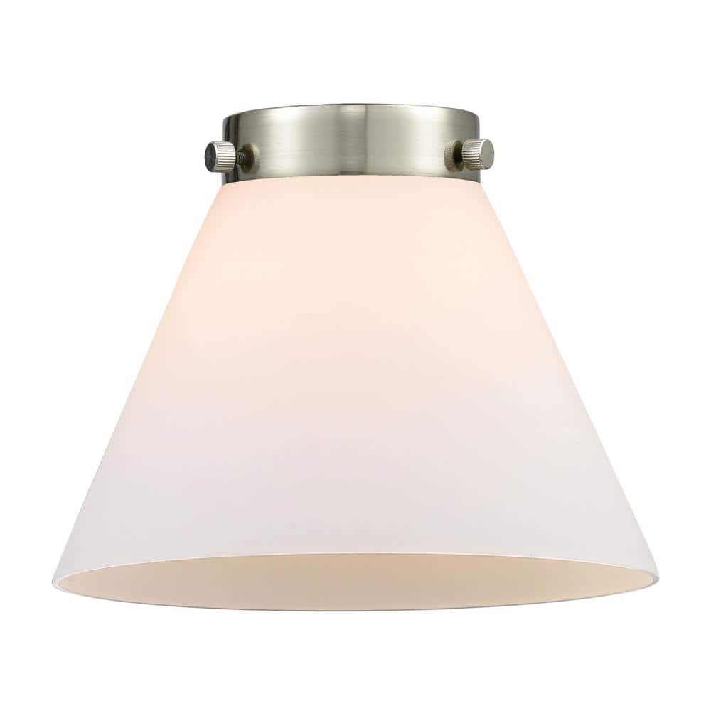 Antique Copper Mini Pendant with Matte White Glass Shade
