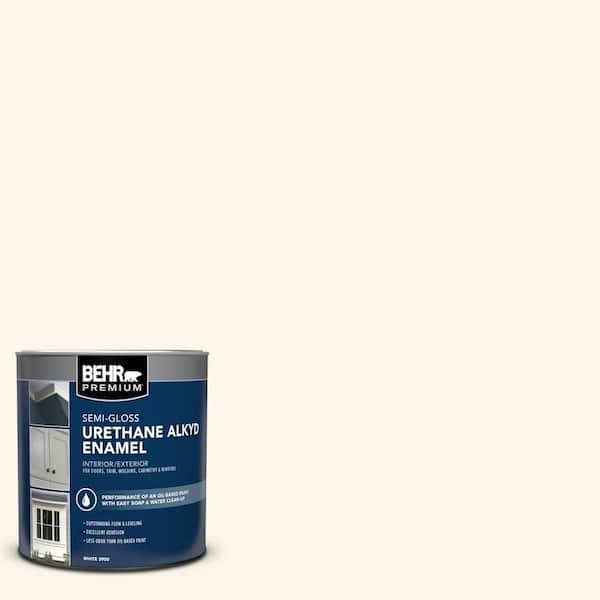 1 qt. #OR-W15 Sleek White Semi-Gloss Enamel Urethane Alkyd Interior/Exterior Paint