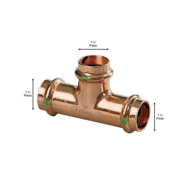 ProPress 1 in. Press Copper Tee (5-Pack)
