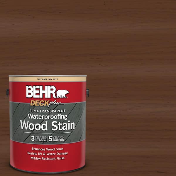 BEHR DECKplus 1 gal. #ST-135 Sable Semi-Transparent Waterproofing Exterior Wood Stain