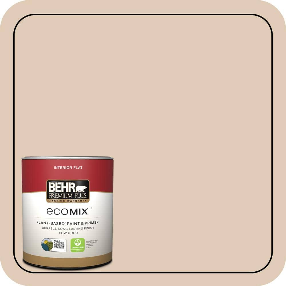 1 qt. #S240-2 Rice Crackers Flat EcoMix Plant-Based Interior Paint & Primer price history on PriceWatchPro