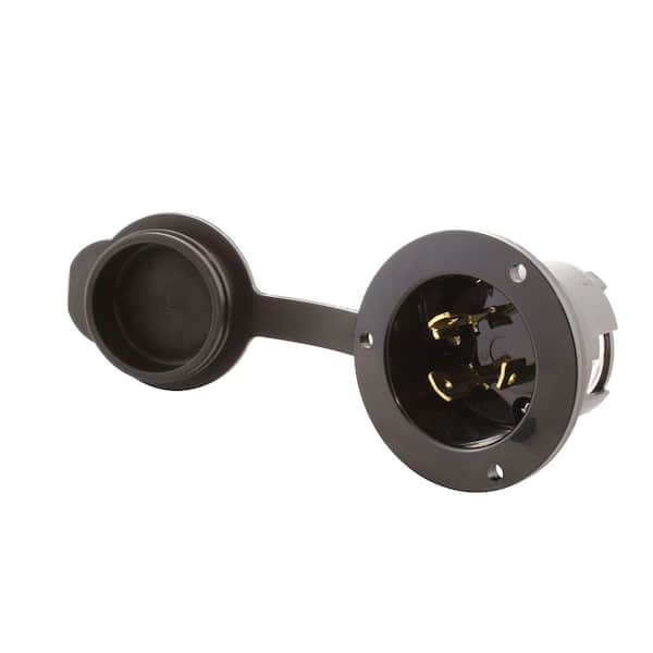 30A 250V L6-30P Power Input Inlet UL and C-UL Listed with Weather Cover