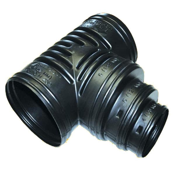 Advanced Drainage Systems 10 in. x 6 in. /8 in. /10 in. Multiple Tee