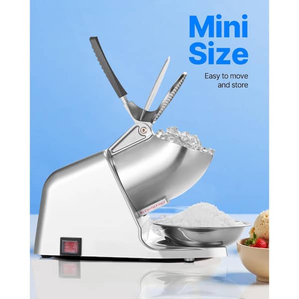 SKYSHALO Ice Crusher Machine 143 lbs. /hr Electric Shaver 300W