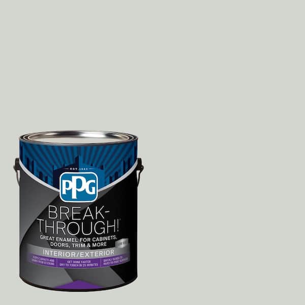 Break-Through! 1 gal. PPG0994-1 Afraid Of The Dark Semi-Gloss Door, Trim & Cabinet Paint